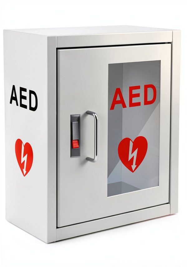 Likom AED Cabinet Stainless Steel Wall Mount Defibrillator-0
