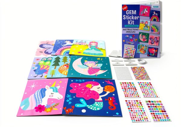 EZCRA Gem Sticker Kit for Kids-2