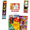 Bendon Pokemon Sticker & Coloring Book Set for Kids Small Black-1