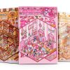 Xuoent 3D Animal Sticker Set 6 Pieces A1-6 - Reusable Waterproof PET-0