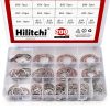 Internal Snap Retaining Ring Kit Hilitchi 200pcs 15-Size 304 Stainless-0