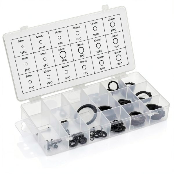 Black Circlip Snap Retaining Rings 150PCS by Eujgoov 18 Size Kit-3