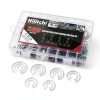 Internal Snap Retaining Ring Kit Hilitchi 200pcs 15-Size 304 Stainless-6