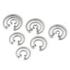 Internal Snap Retaining Ring Kit Hilitchi 200pcs 15-Size 304 Stainless-5