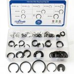 GB8951 65Mn Hole Steel Wire Snap Ring Set by FSATNDE 180pcs-0