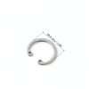 PATIKIL 25mm ID Internal Retaining Rings, 20 Pcs E-Clip Snap Ring 304 Stainless Steel Internal Circlip for Automobile Valve Equipment Bearings-1
