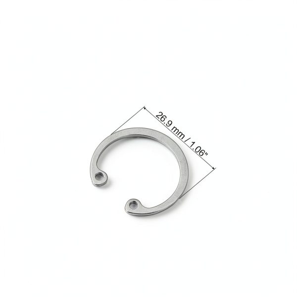 PATIKIL 25mm ID Internal Retaining Rings, 20 Pcs E-Clip Snap Ring 304 Stainless Steel Internal Circlip for Automobile Valve Equipment Bearings-1