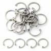 PATIKIL 25mm ID Internal Retaining Rings, 20 Pcs E-Clip Snap Ring 304 Stainless Steel Internal Circlip for Automobile Valve Equipment Bearings-0