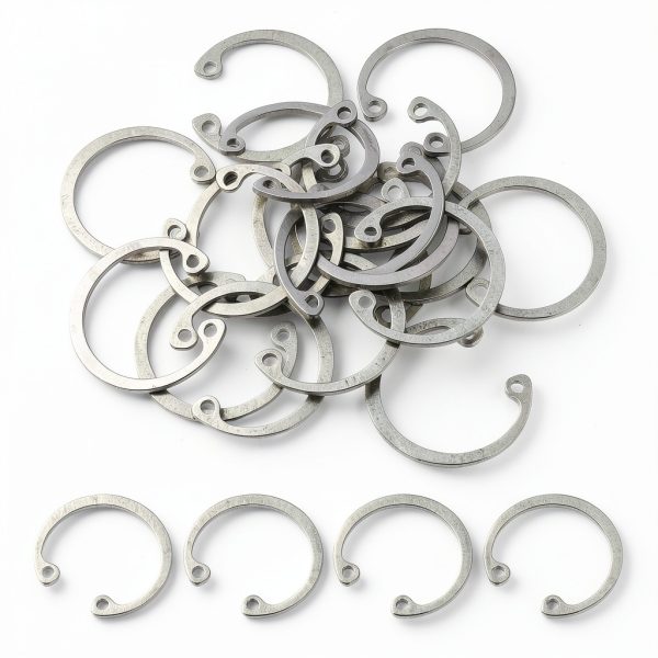 PATIKIL 25mm ID Internal Retaining Rings, 20 Pcs E-Clip Snap Ring 304 Stainless Steel Internal Circlip for Automobile Valve Equipment Bearings-0