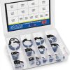 Internal Circlips Glarks 300Pcs Retaining Ring Kit Alloy Steel-4