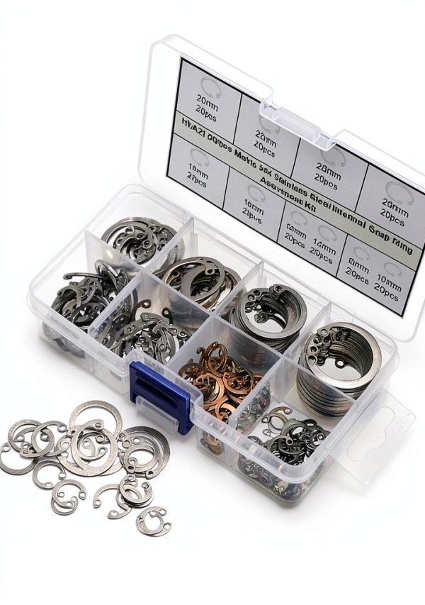 Metric Internal Snap Ring Kit HVAZI Stainless Steel Retaining Rings-1