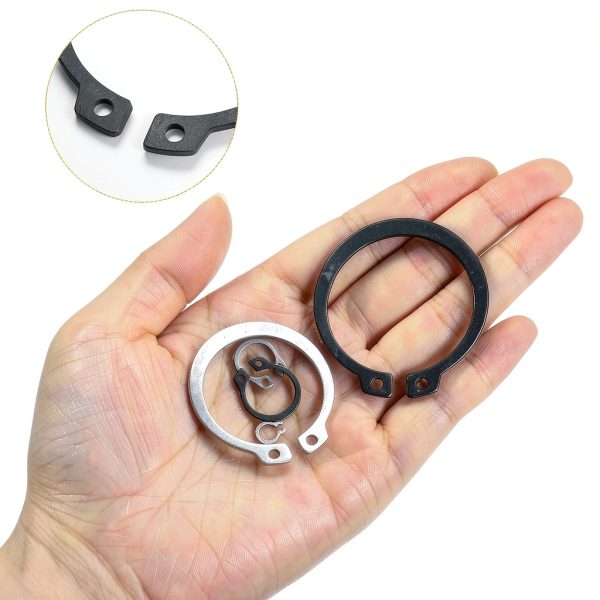 External Retaining Rings uxcell 145pcs 10 Sizes M5-M14 65Mn Steel-3
