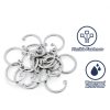 PATIKIL 25mm ID Internal Retaining Rings, 20 Pcs E-Clip Snap Ring 304 Stainless Steel Internal Circlip for Automobile Valve Equipment Bearings-2